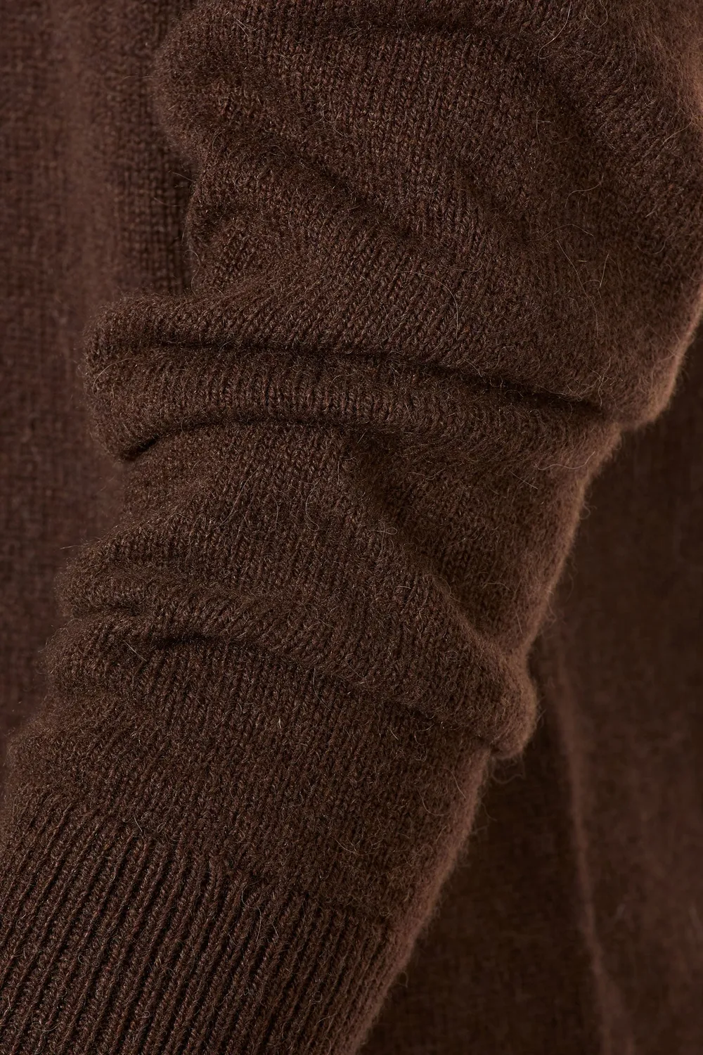 Massimo Alba Ares maglia girocollo marrone cashmere