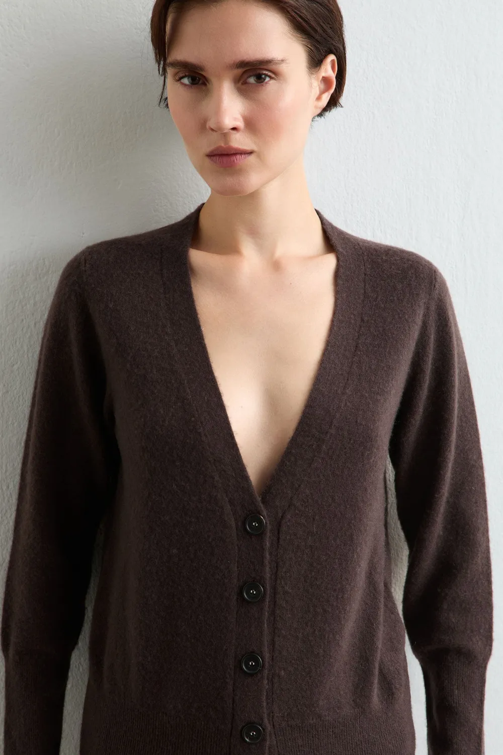 Massimo Alba HOPE cardigan donna chicory coffee cashmere