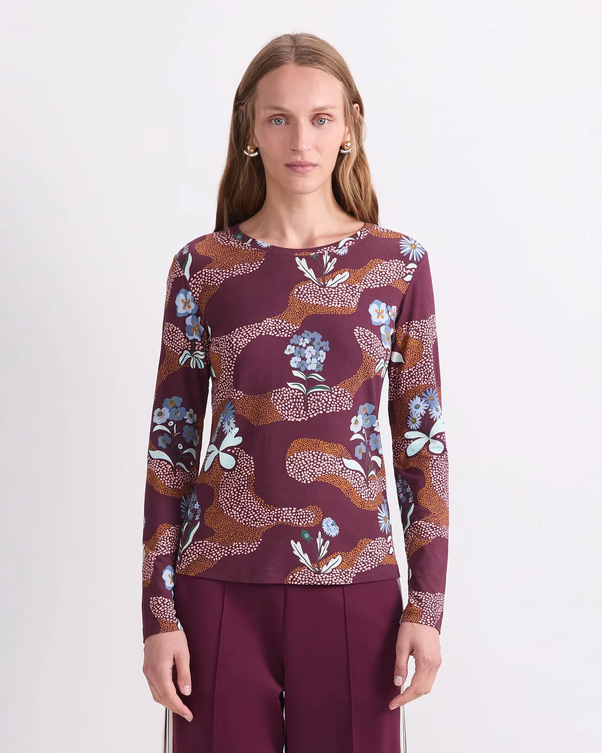 Sportscraft Posy Path t-shirt donna jersey floreale