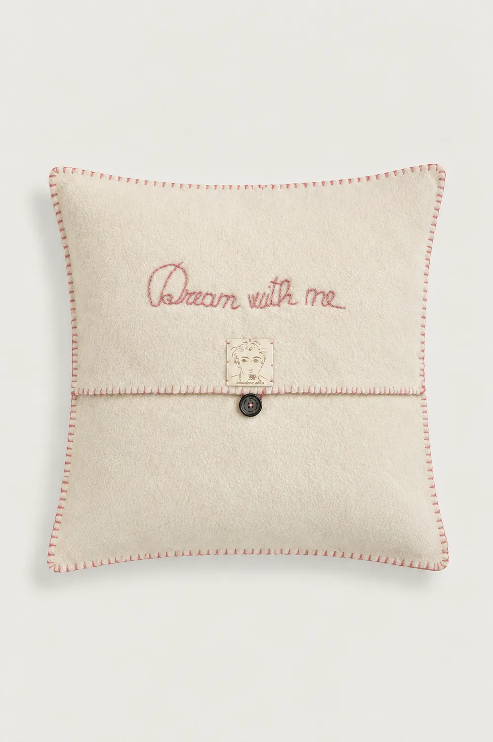 Massimo Alba PILLOW cuscino cream ricamato a mano