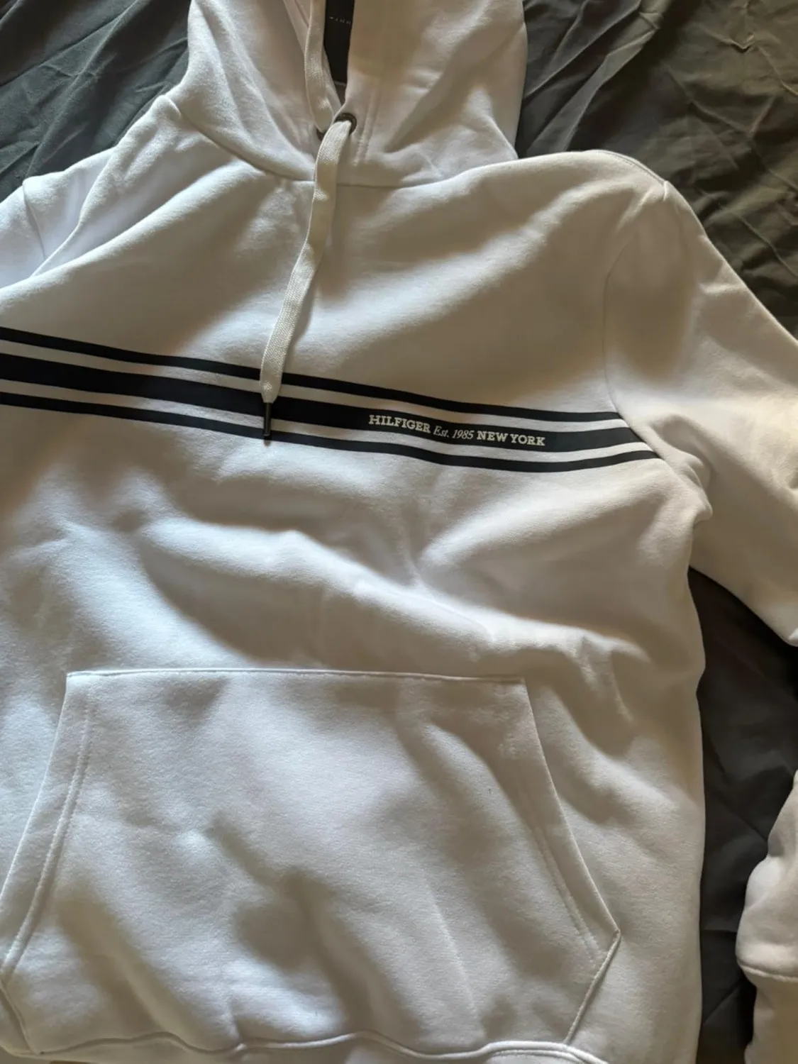 Tommy Hilfiger Central Chest Stripe felpa uomo nera