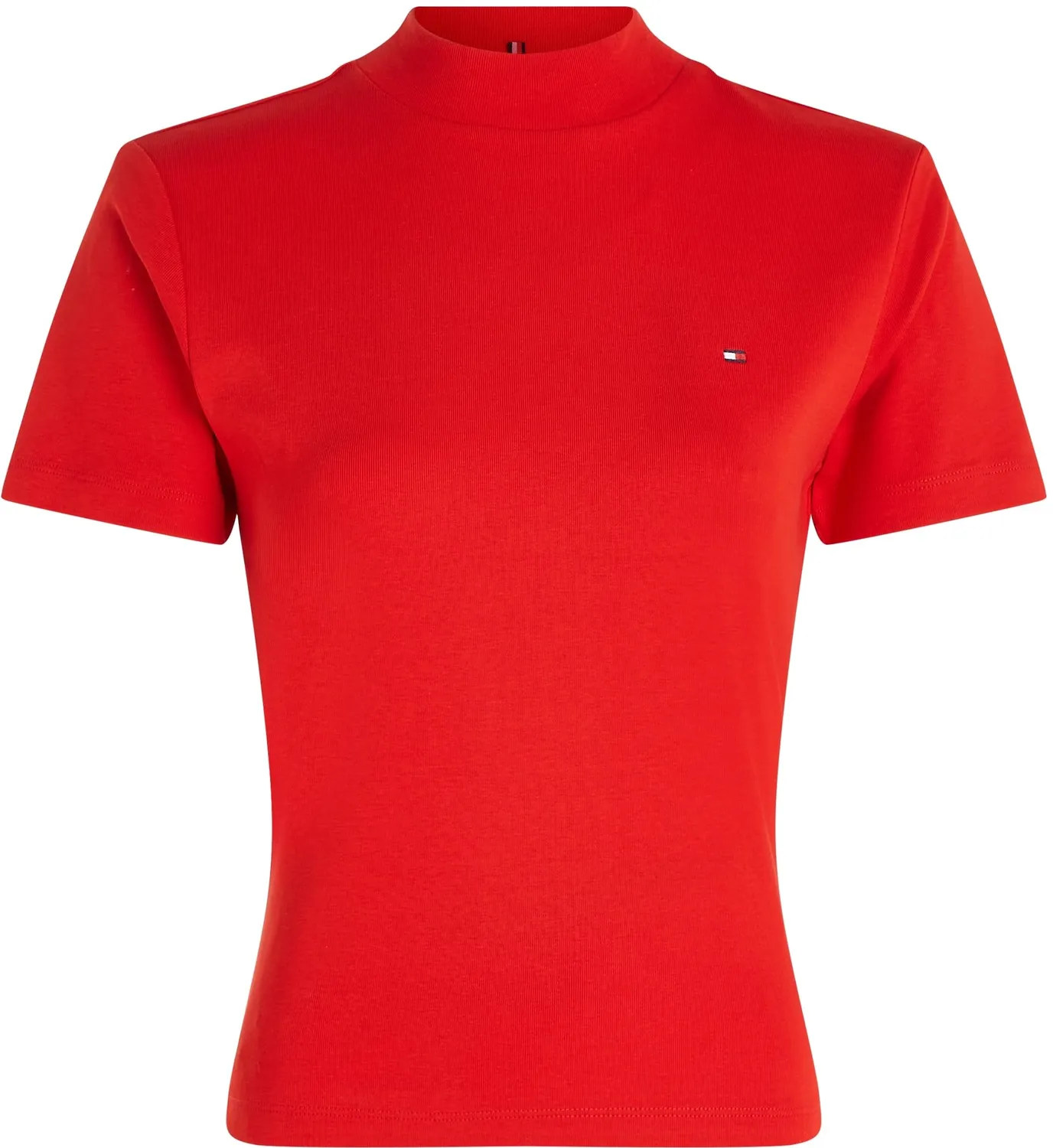 Tommy Hilfiger Cody Crop t-shirt donna slim collo alto