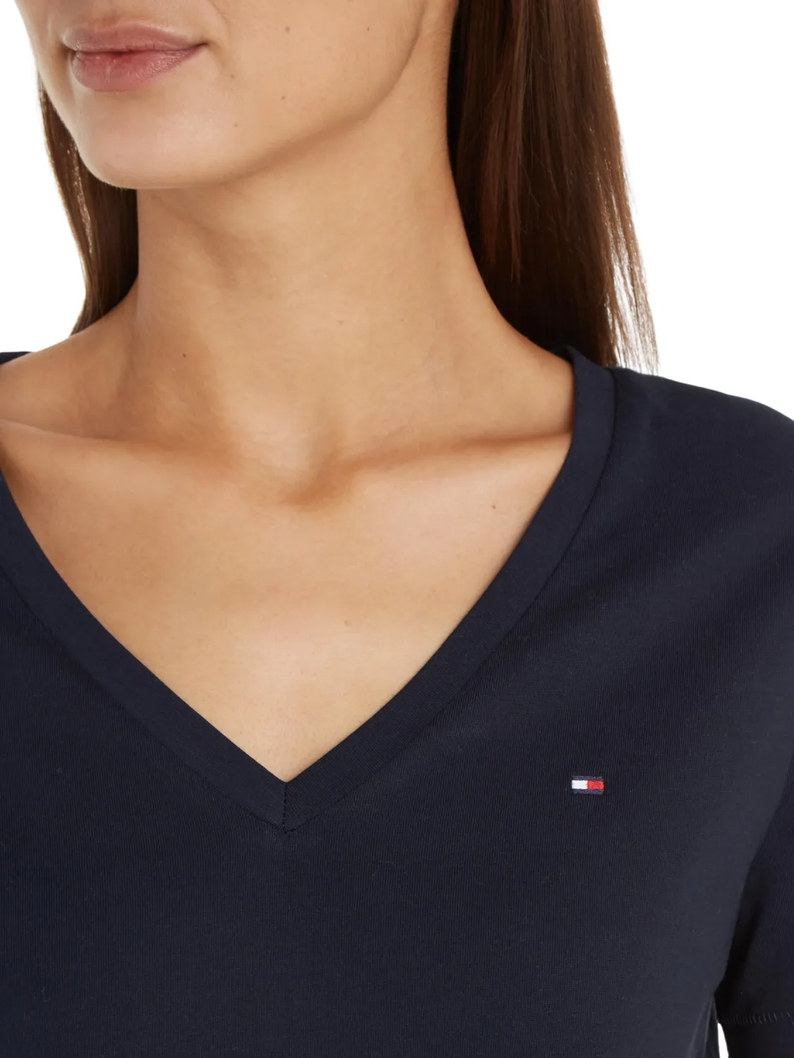 Tommy Hilfiger Modern V-Neck WW0WW39781 maglia donna maniche corte