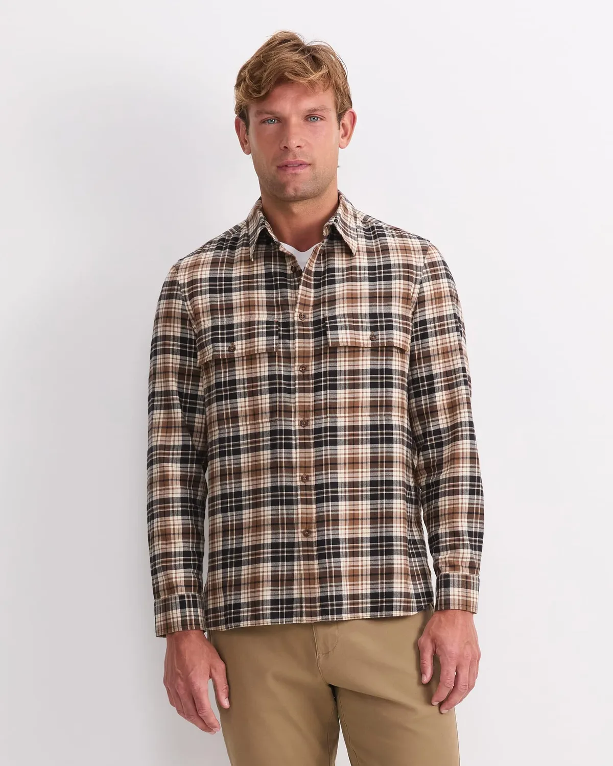 Sportscraft Xavier 208120 camicia flanella uomo cotone