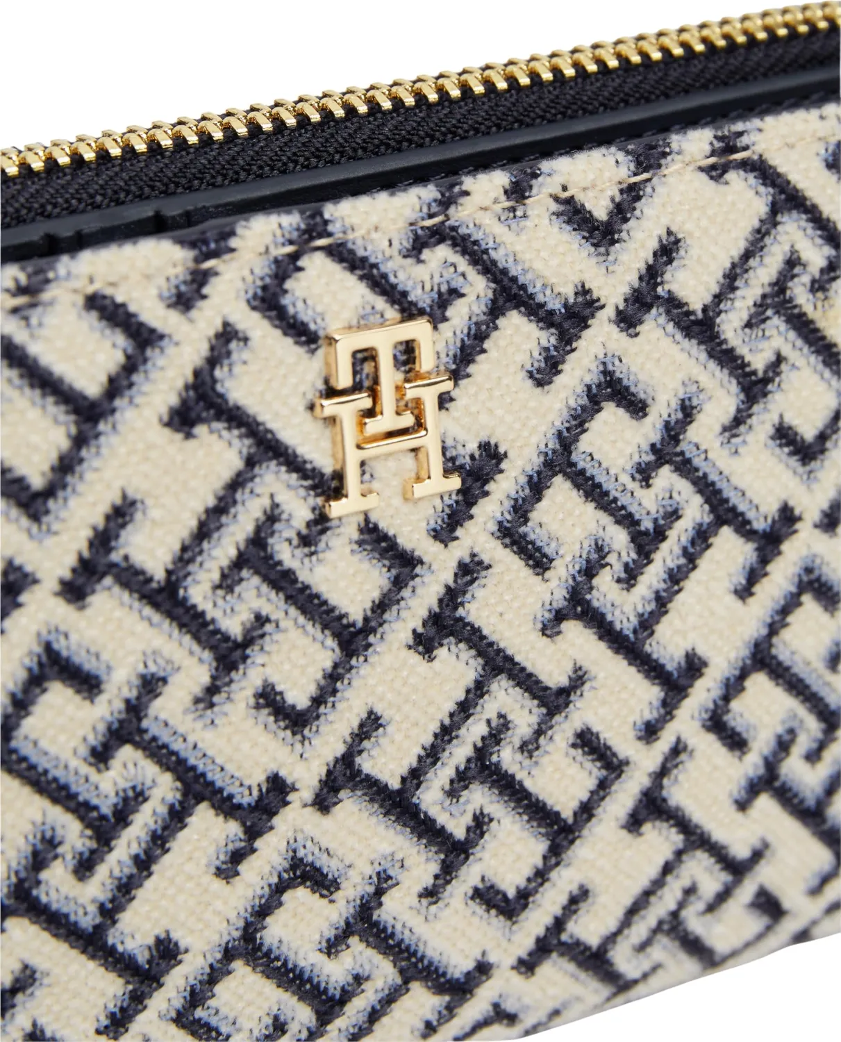 Tommy Hilfiger TH Icon AW0AW19003 Portafoglio Donna Blu Jacquard