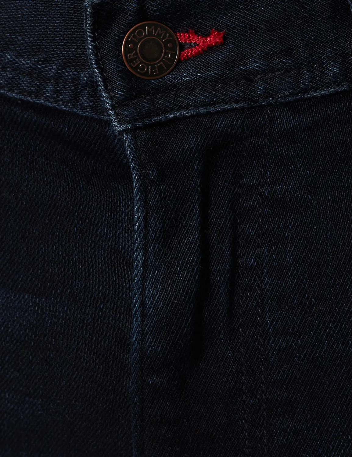 Tommy Hilfiger Denton Straight jeans uomo blu denim elasticizzato