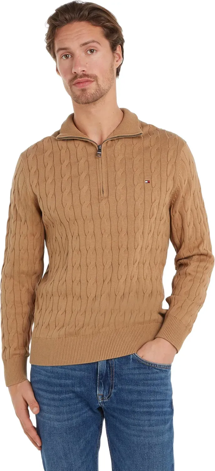 Tommy Hilfiger MW0MW36532 maglione mezza zip M cotone