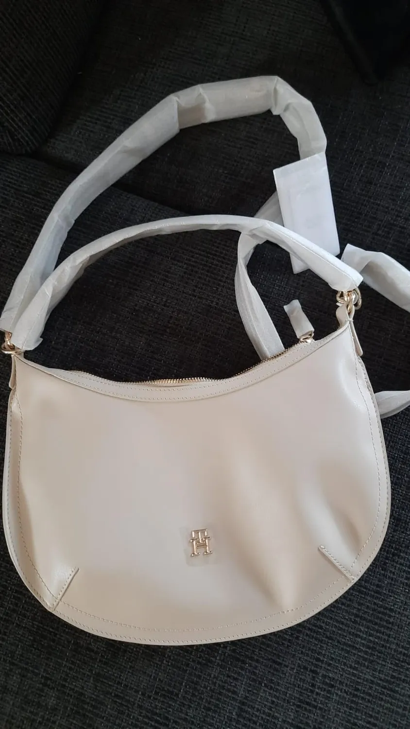 Tommy Hilfiger TH Chic AW0AW16687 borsa tracolla beige