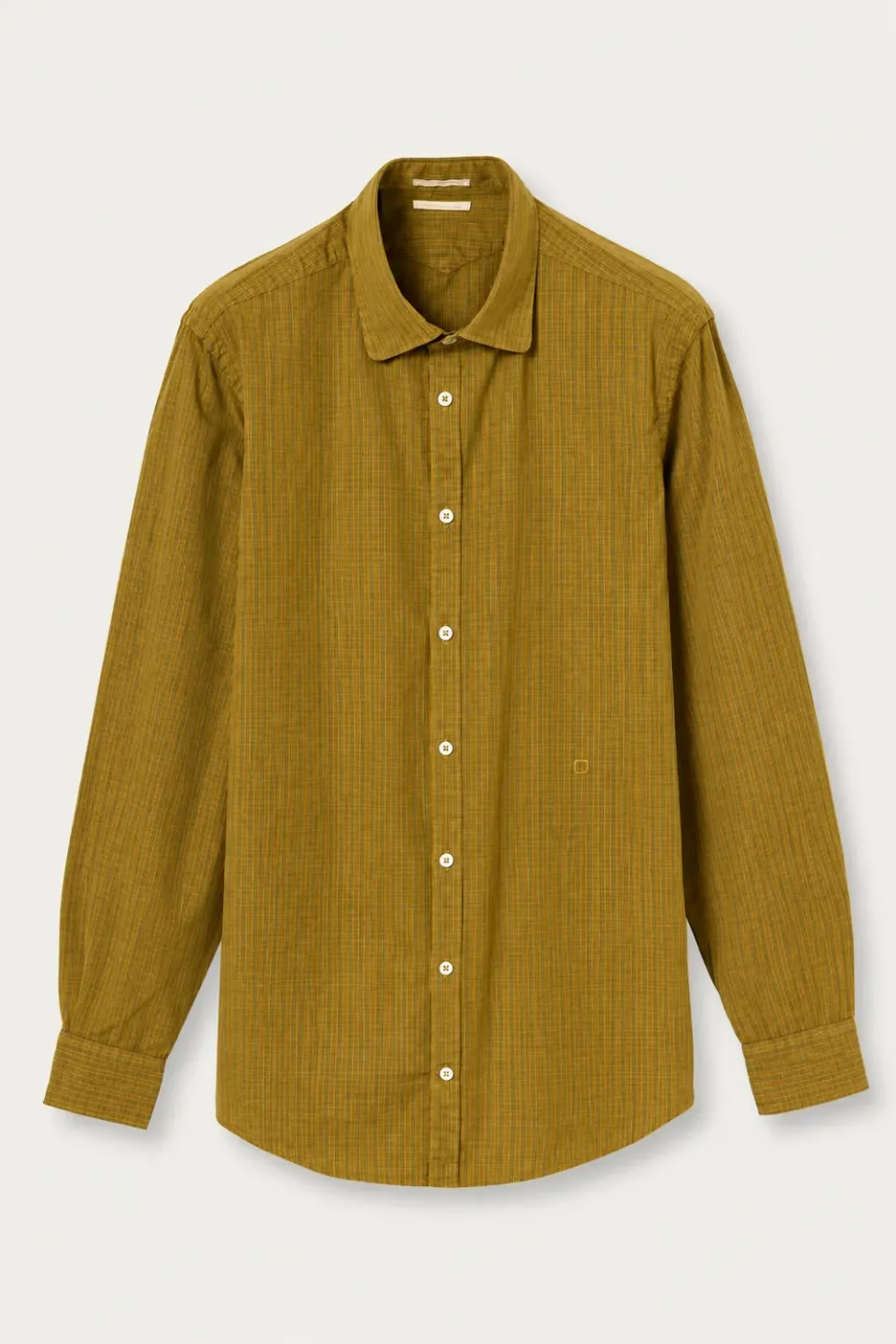 Massimo Alba Canary camicia uomo nugget gold cotone