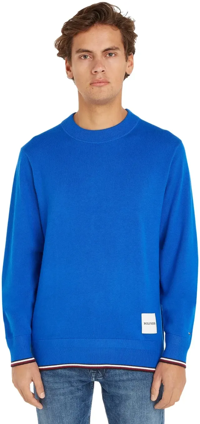 Tommy Hilfiger Tipped Crew Neck maglione uomo girocollo