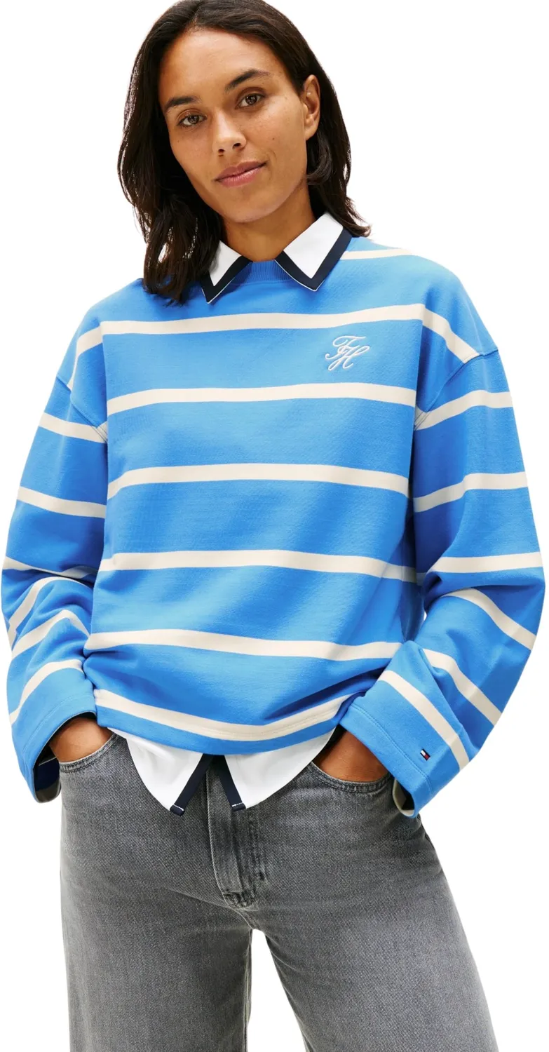 Tommy Hilfiger TH Script Mdrn Terry Swtshrt Ww0ww48431 felpa donna