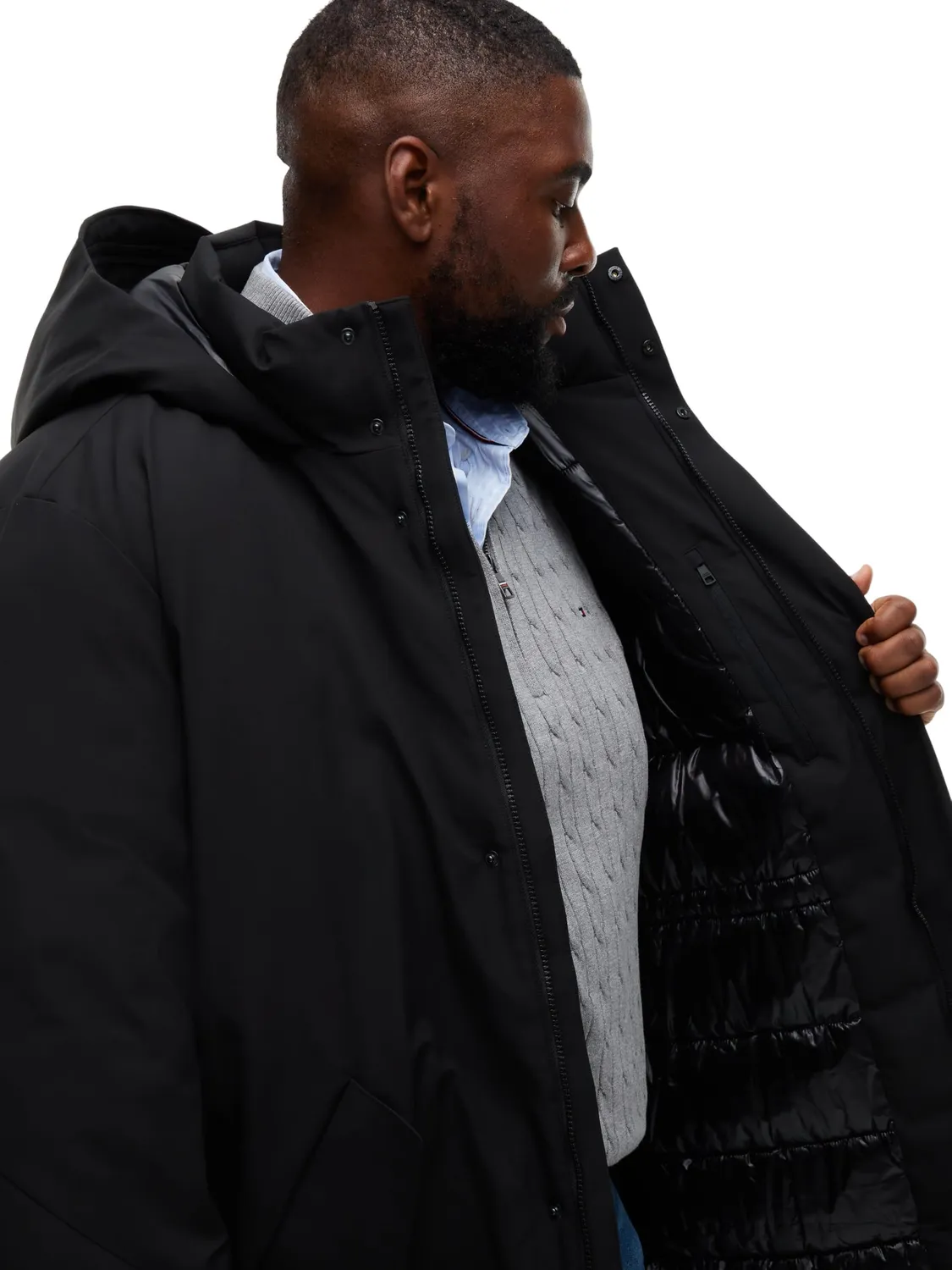 Tommy Hilfiger Parka MW0MW41999 cappotto uomo 5XL imbottito
