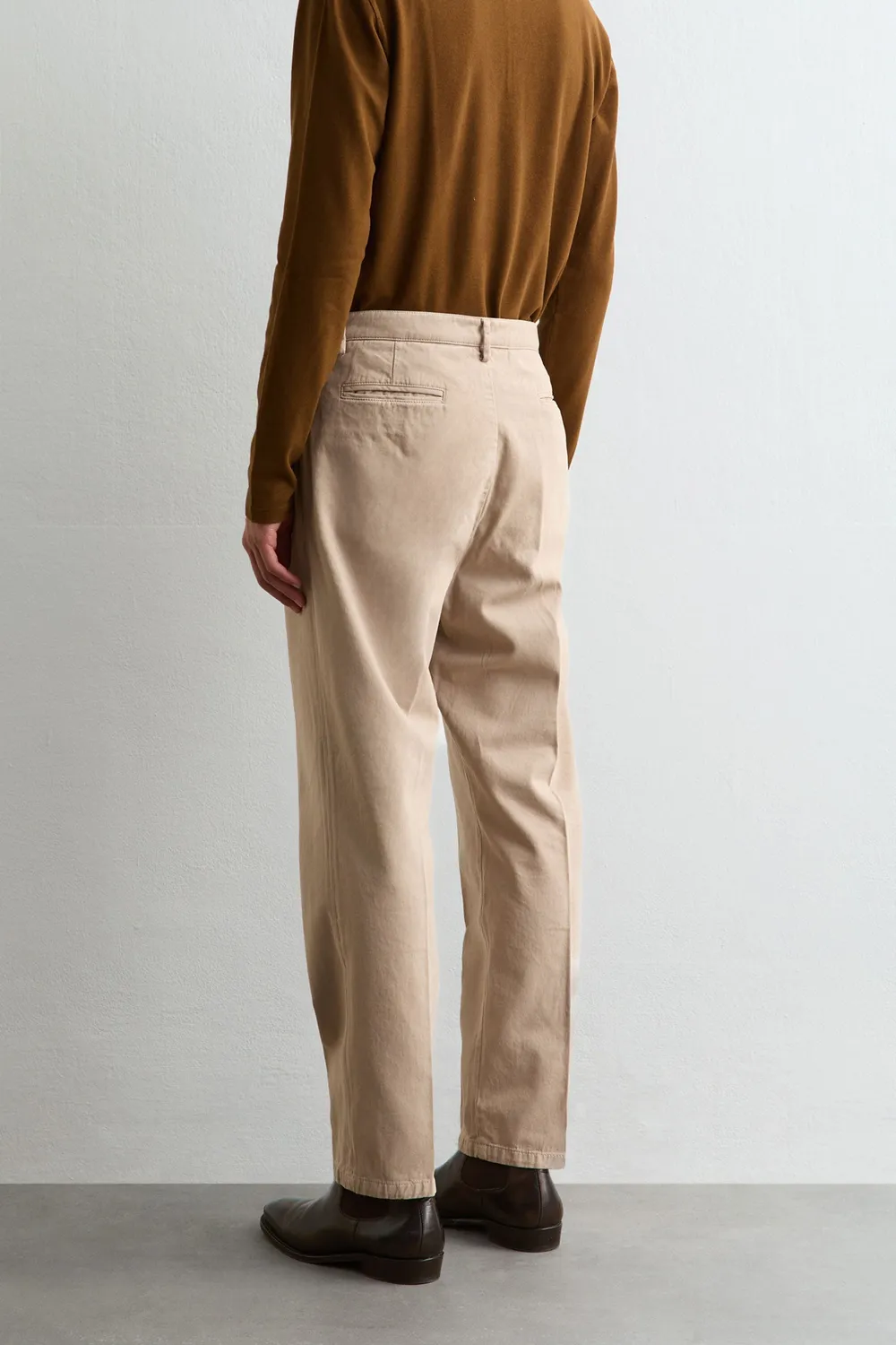 Massimo Alba Stan pantaloni uomo fossil misto cashmere