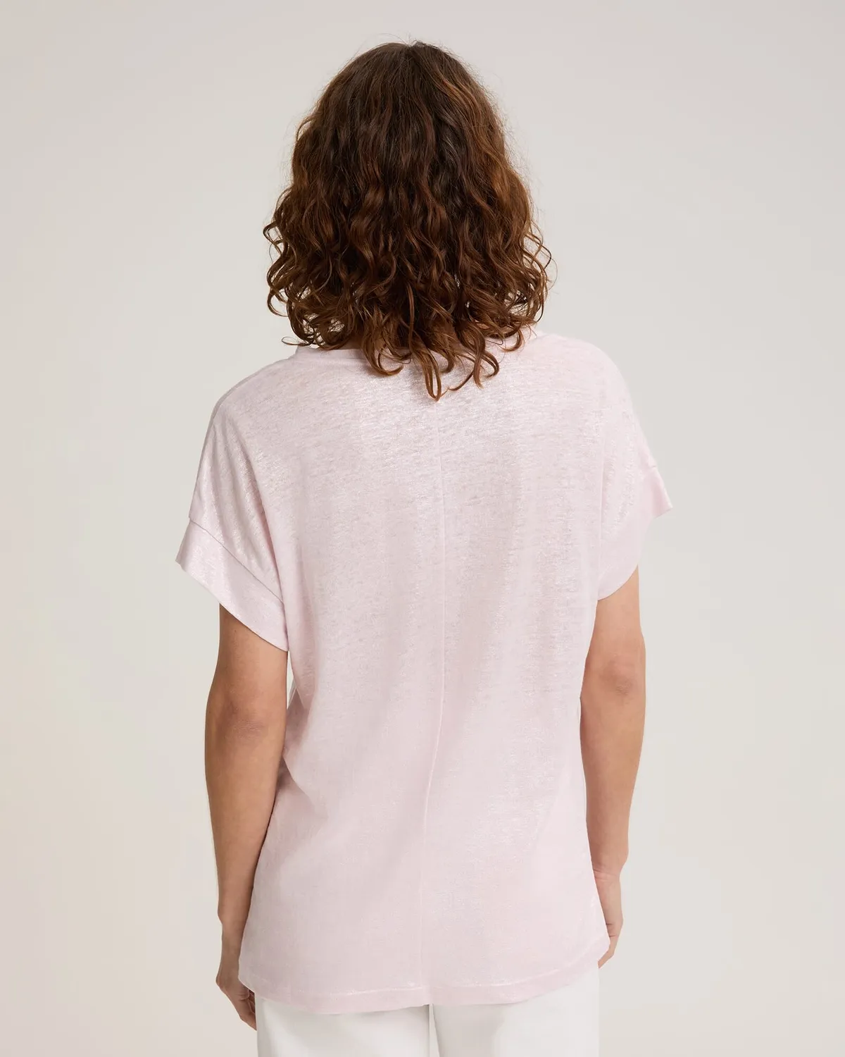 Sportscraft Tonia t-shirt lino argentata manica corta