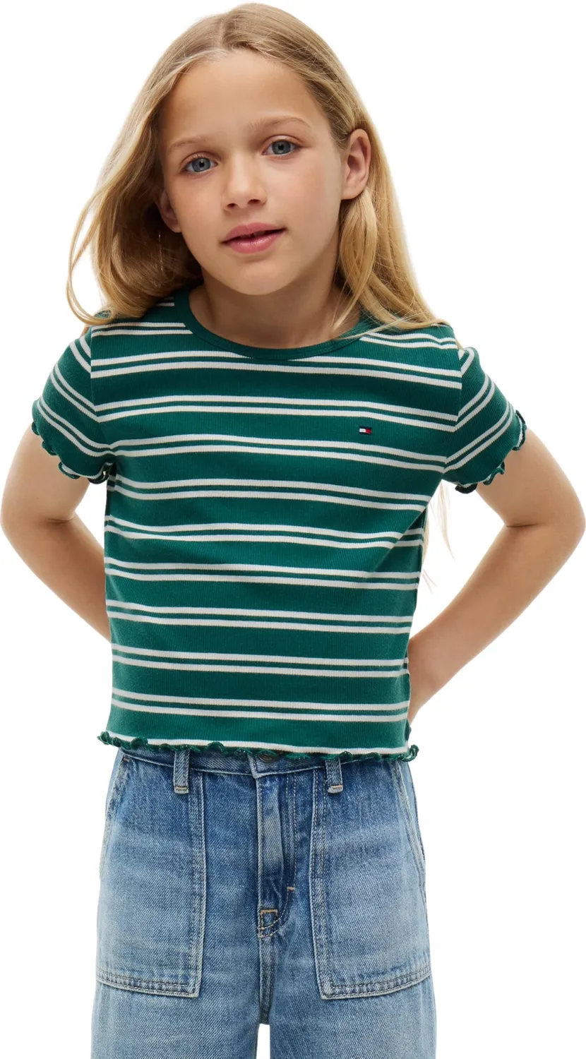 Tommy Hilfiger Top Bambina Bianca 10 Anni Cotone