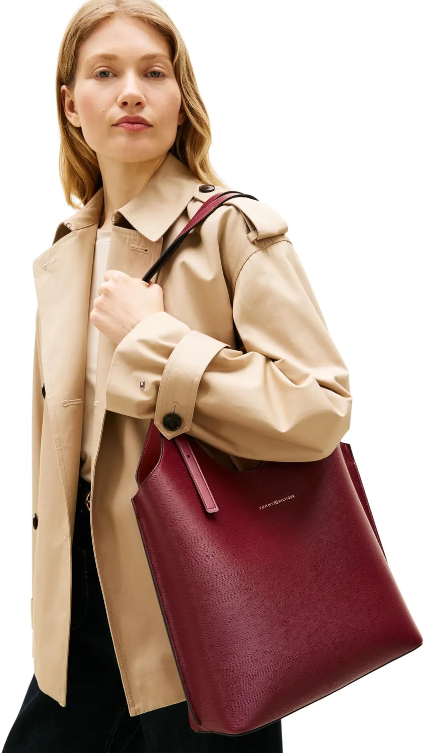 Tommy Hilfiger Modern Tote AW0AW18618 borsa donna marrone
