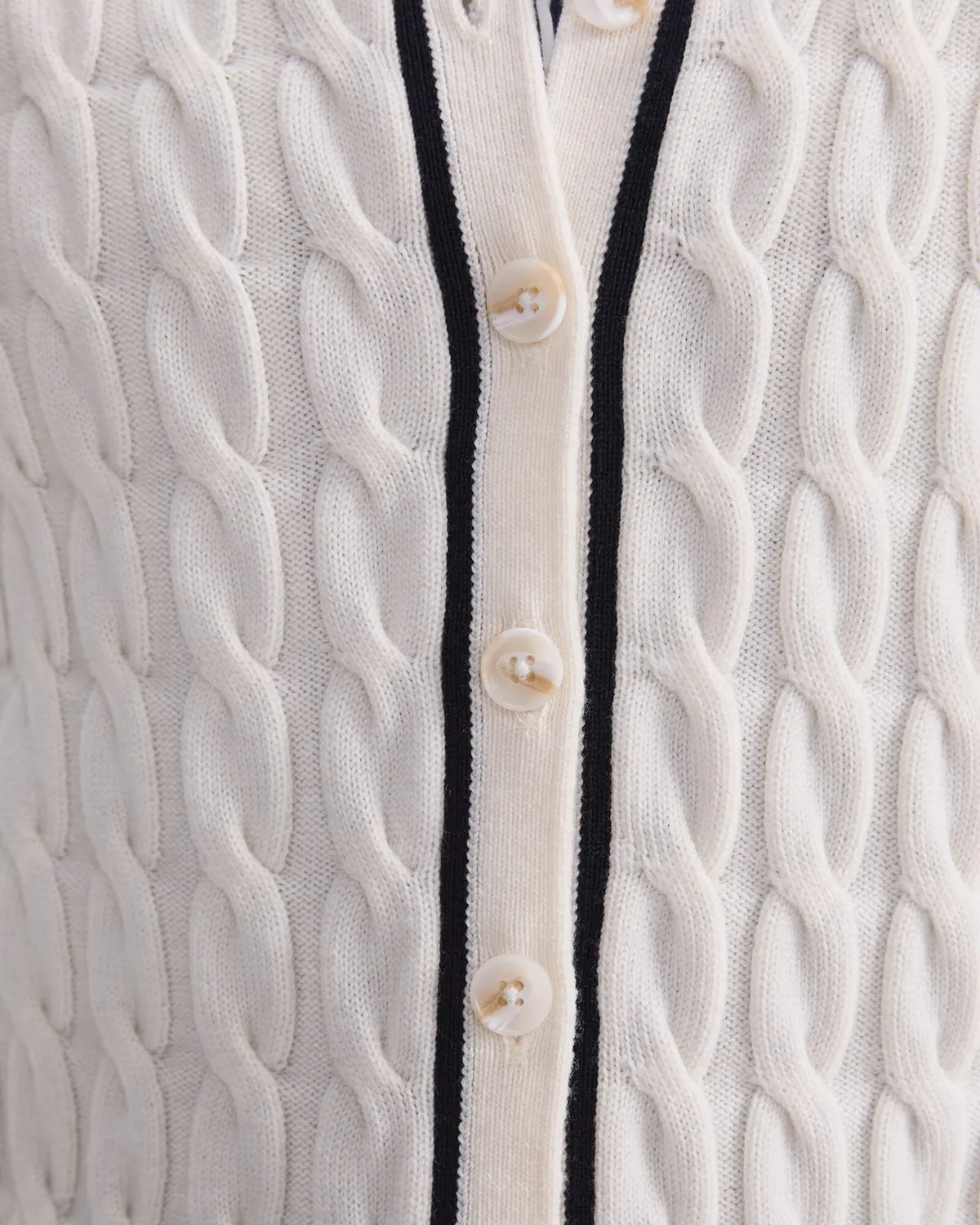 Sportscraft Merino Cable Cardigan bottoni lana merino