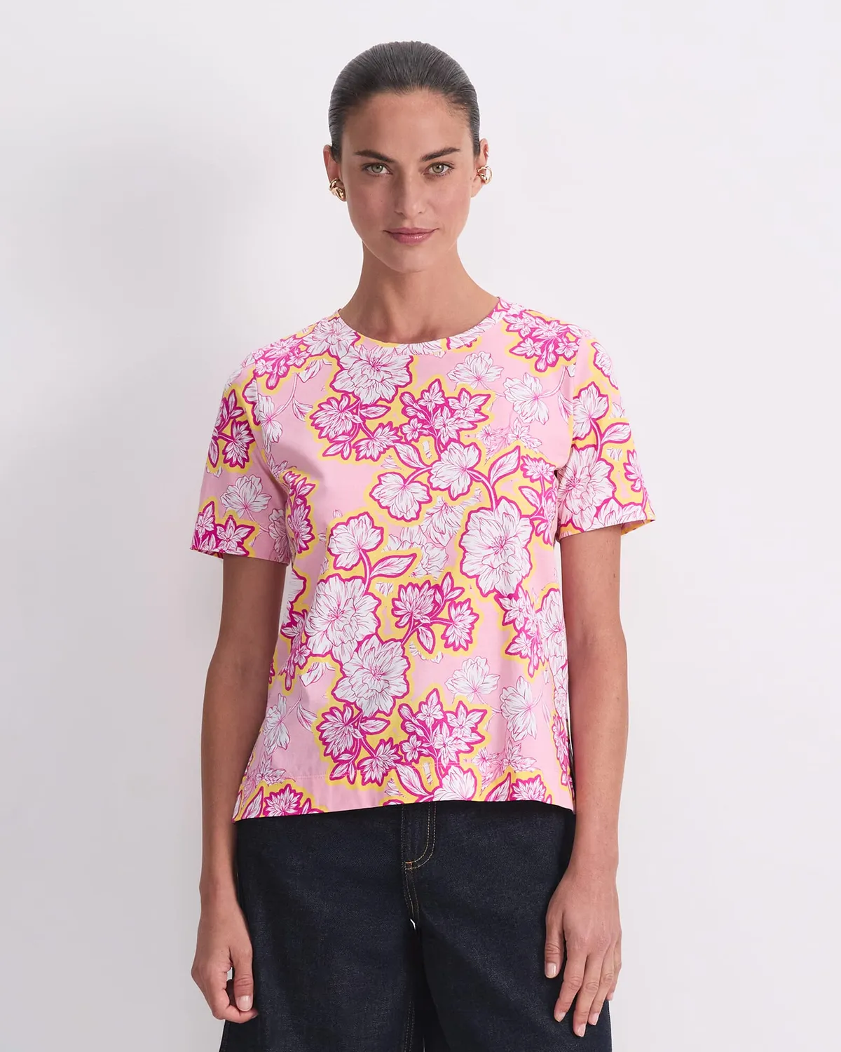 Sportscraft Fleur Mercerised t-shirt floreale