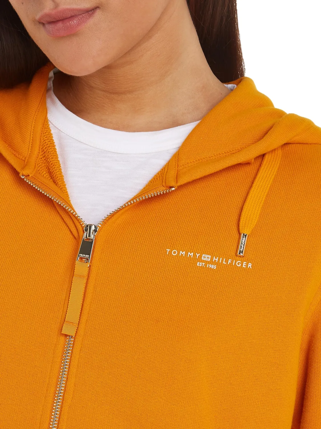 Tommy Hilfiger 1985 Zip Felpa Donna con Cappuccio