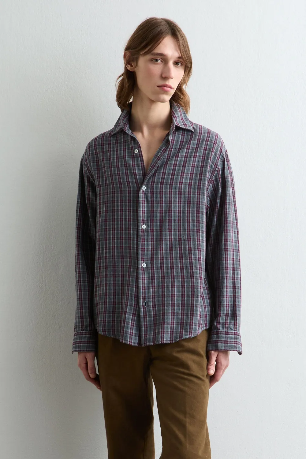 Massimo Alba Boxy camicia air blue rilassata