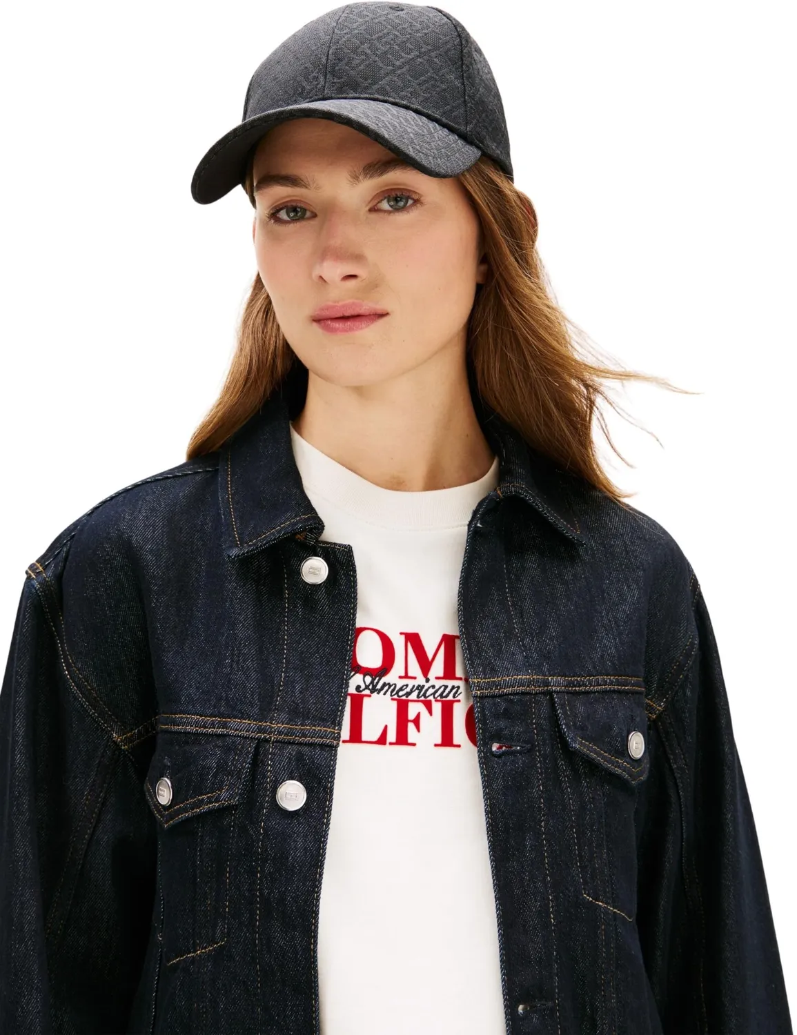 Tommy Hilfiger Monogram cappellino donna nero regolabile