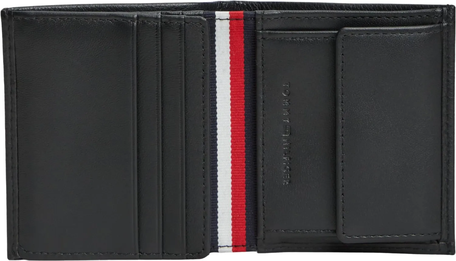 Tommy Hilfiger AM0AM14786 portafoglio uomo nero trifold