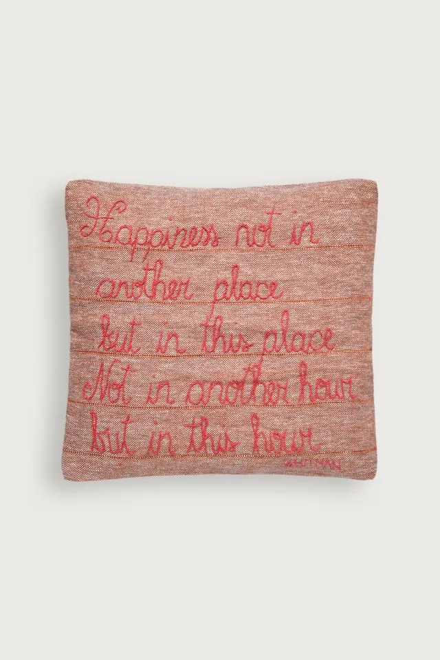 Massimo Alba Pillow cuscino arredo copper cotone ricamato