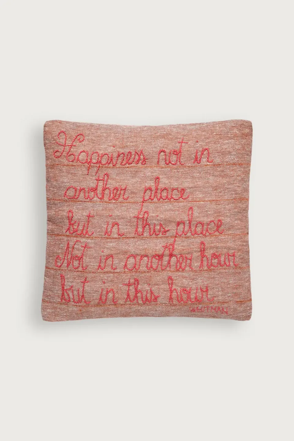 Massimo Alba Pillow cuscino arredo copper cotone ricamato