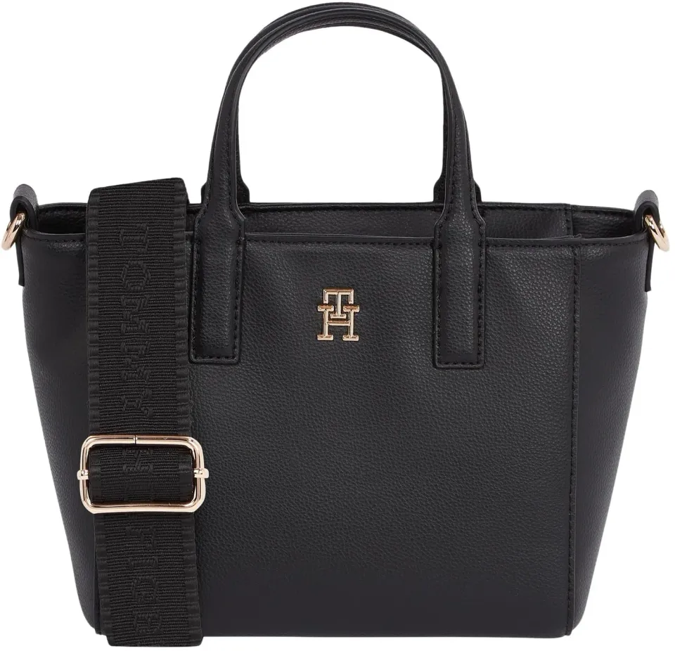 Tommy Hilfiger Soft Logo Mini Tote Piccola nero Black
