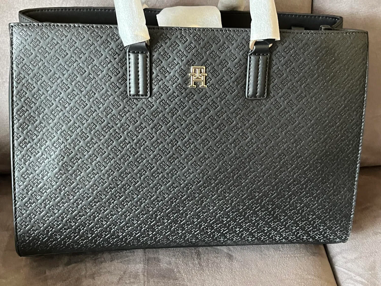 Tommy Hilfiger TH Daily Satchel Mono Borsetta Donna Nera 7L