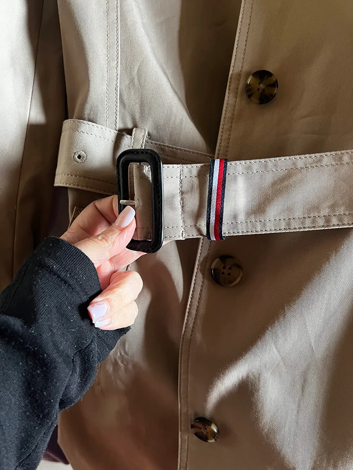 Tommy Hilfiger Heritage Trench Donna Single Breasted Beige