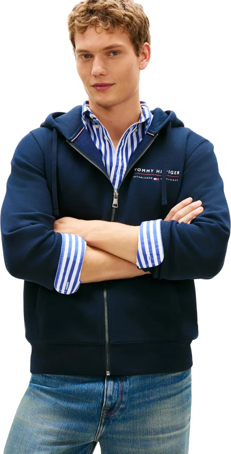 Tommy Hilfiger Brand Love MW0MW42462 Felpa Zip Uomo L