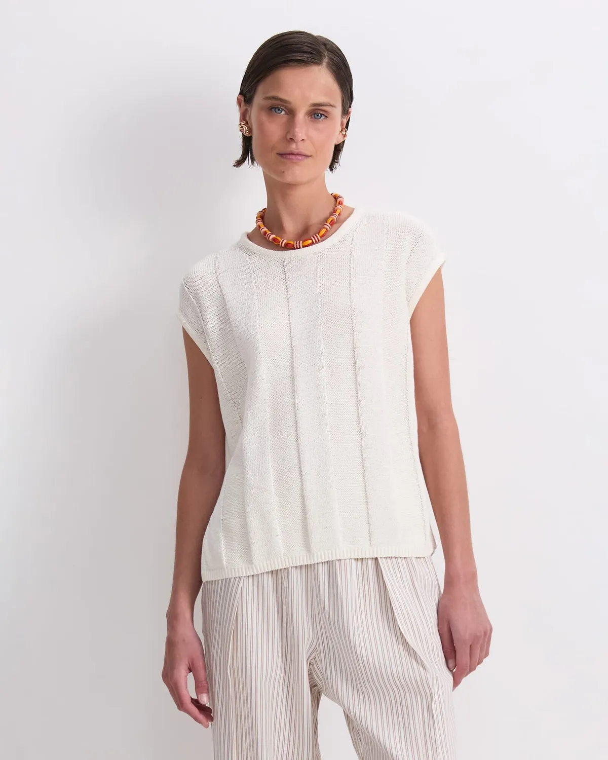 Sportscraft Josie maglione cotone donna spacco relaxed
