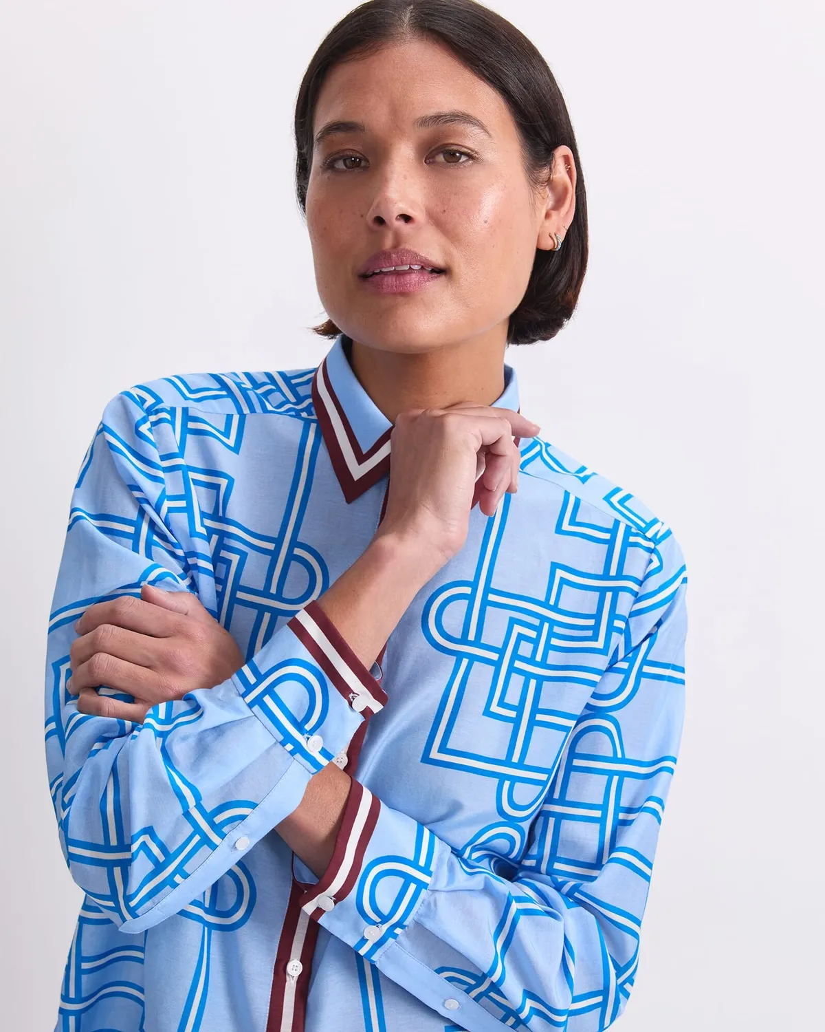Sportscraft Rhodes camicia cotone seta manica lunga