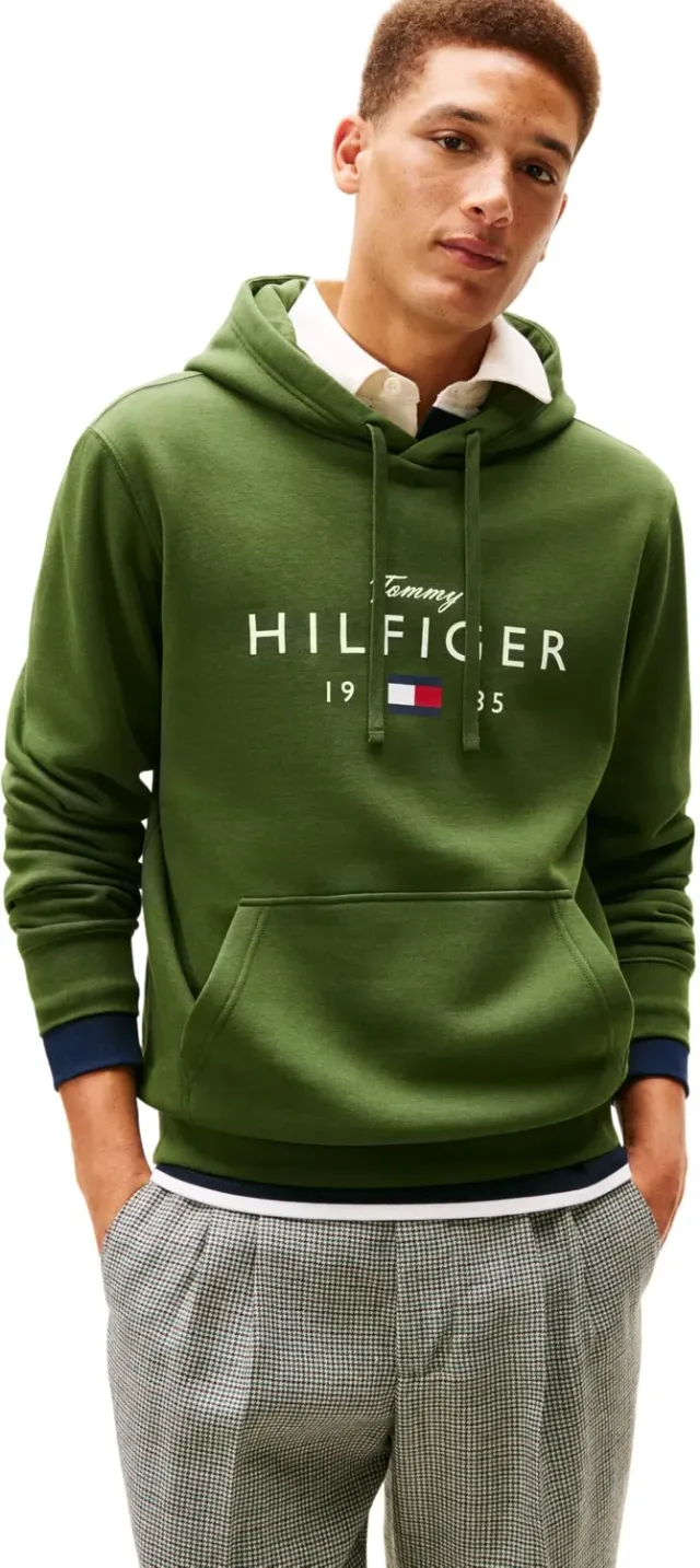 Tommy Hilfiger Brand Love Big Hilfiger felpa unisex nera