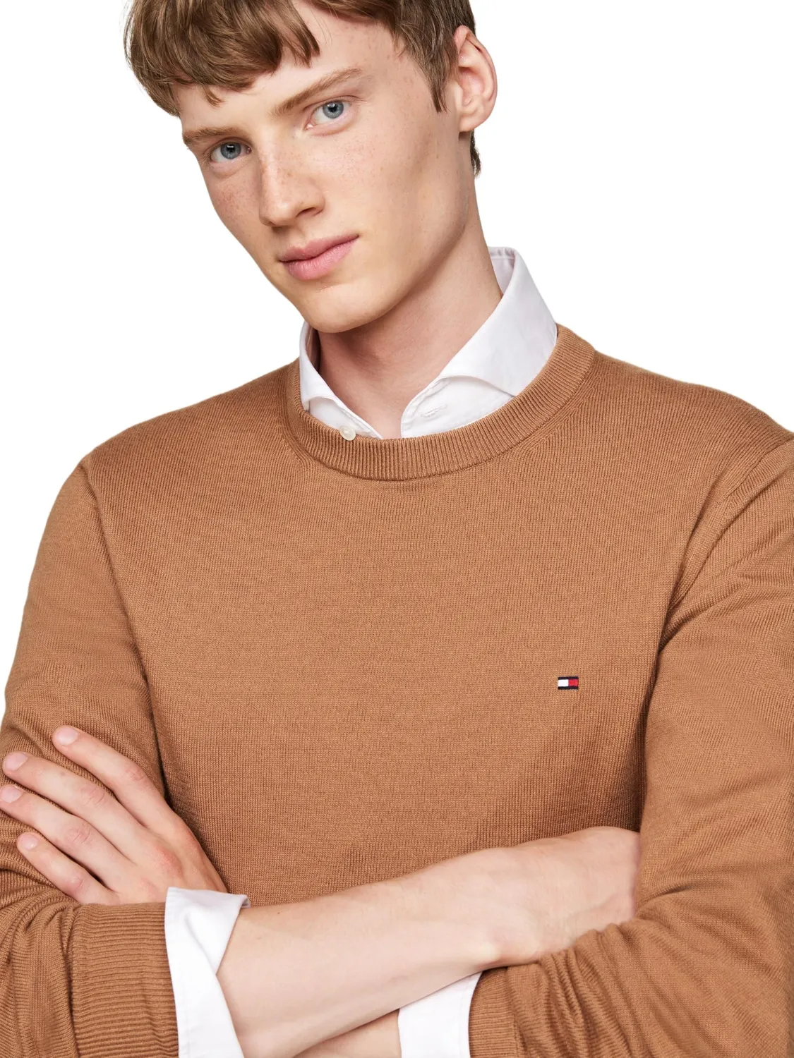 Tommy Hilfiger Crew Neck maglione beige 3XL girocollo