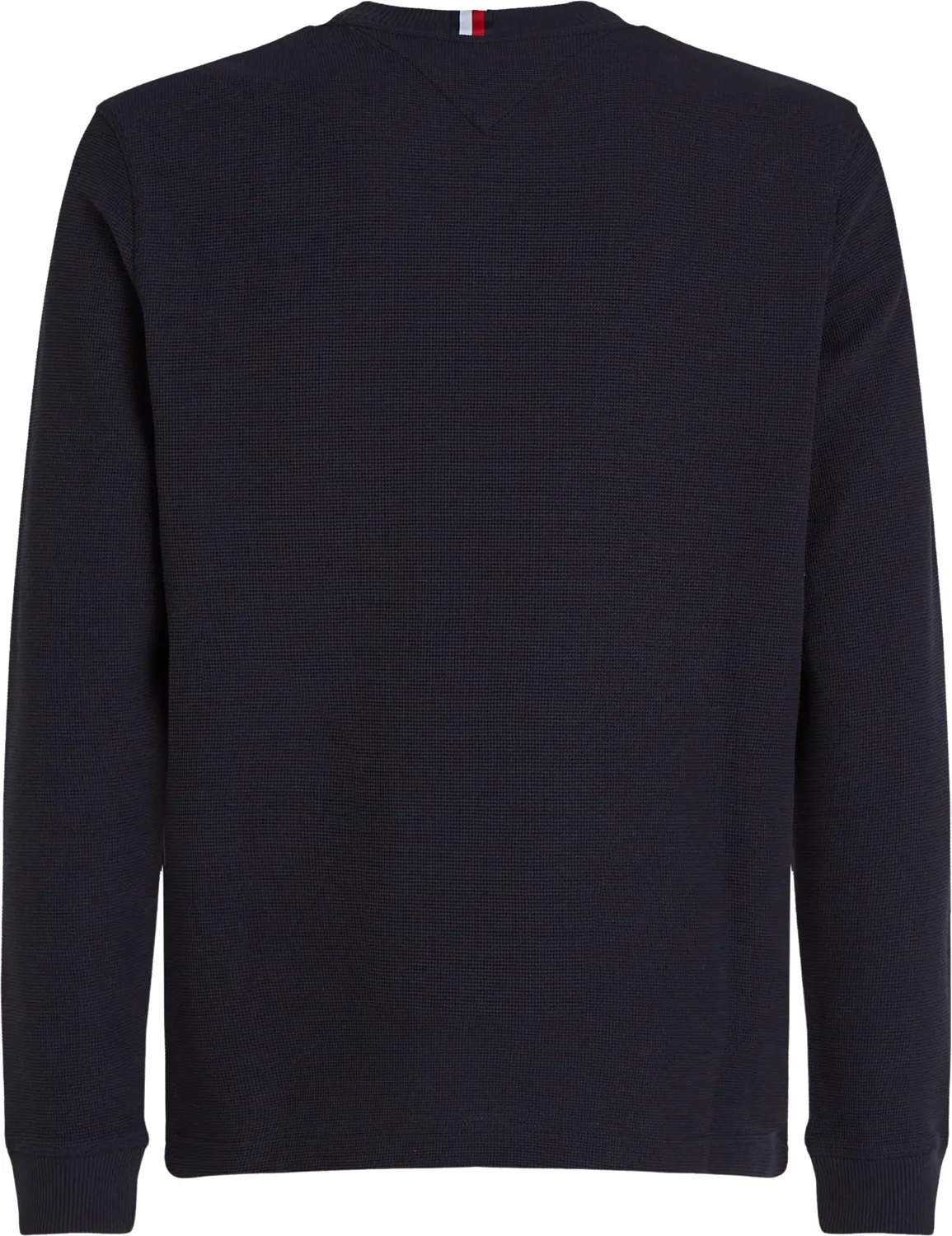 Tommy Hilfiger Textured maglietta uomo maniche lunghe grigia