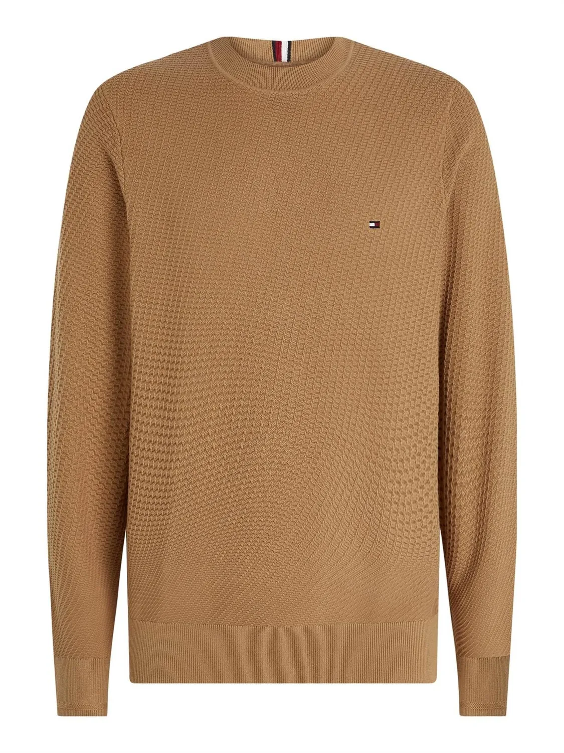 Tommy Hilfiger Rectangular Structure maglione uomo grigio M