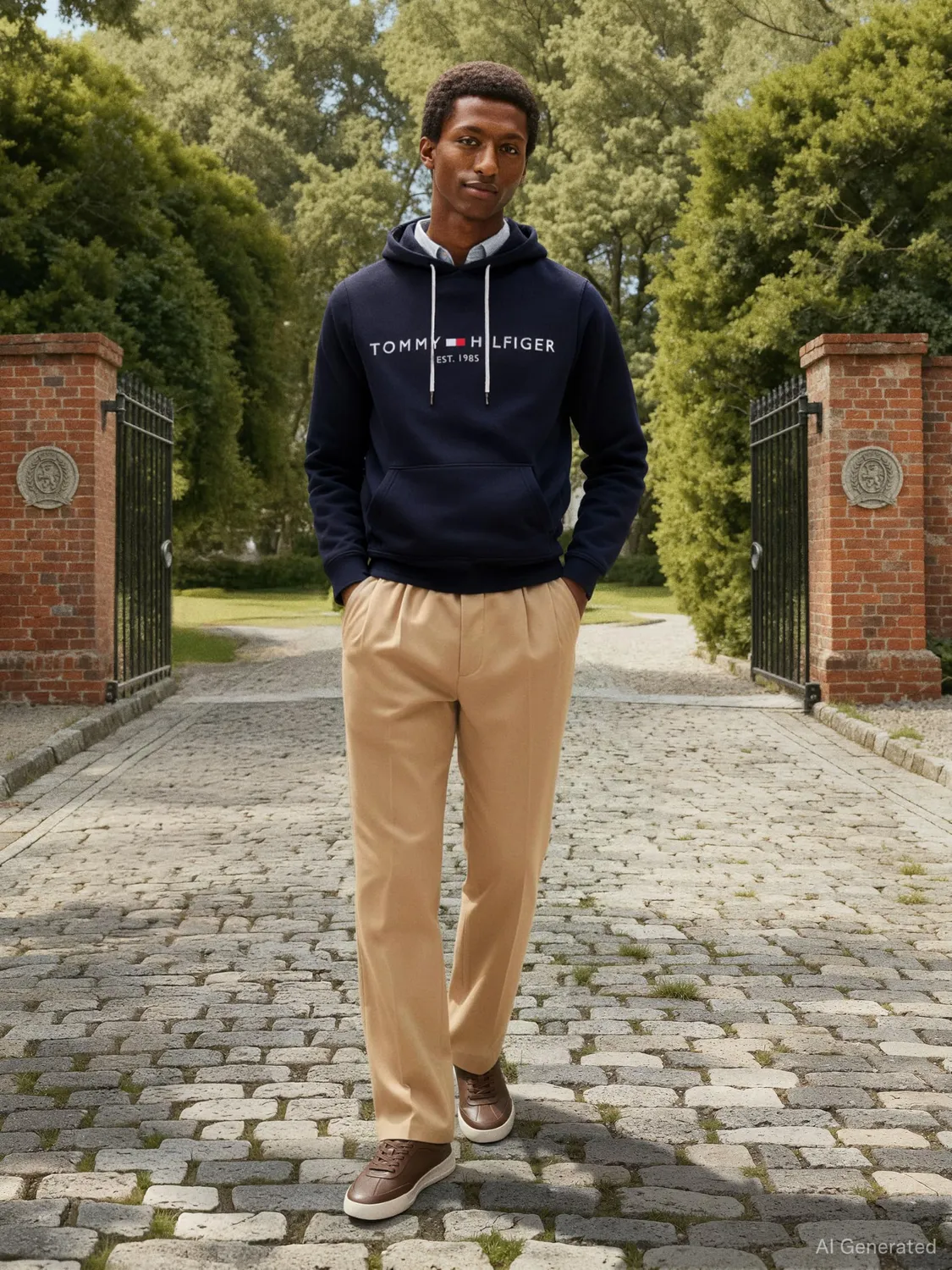 Tommy Hilfiger Core Tommy Logo felpa cappuccio uomo nera