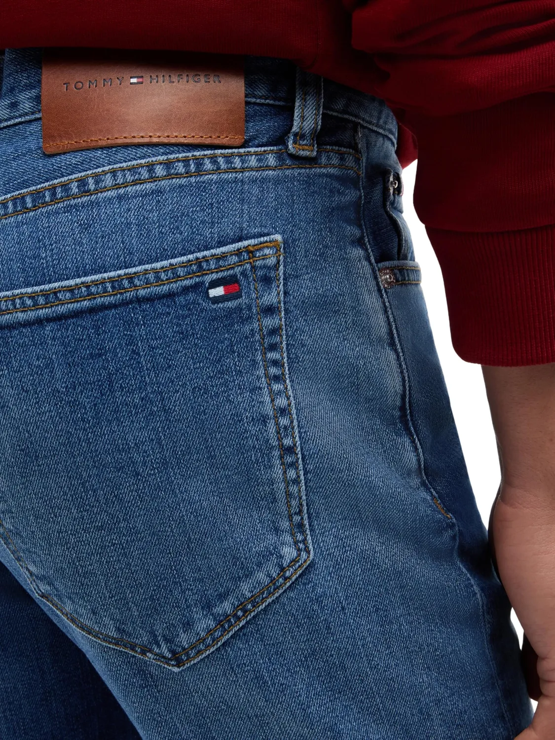 Tommy Hilfiger Denton Slim Straight Jeans Uomo 33W/32L