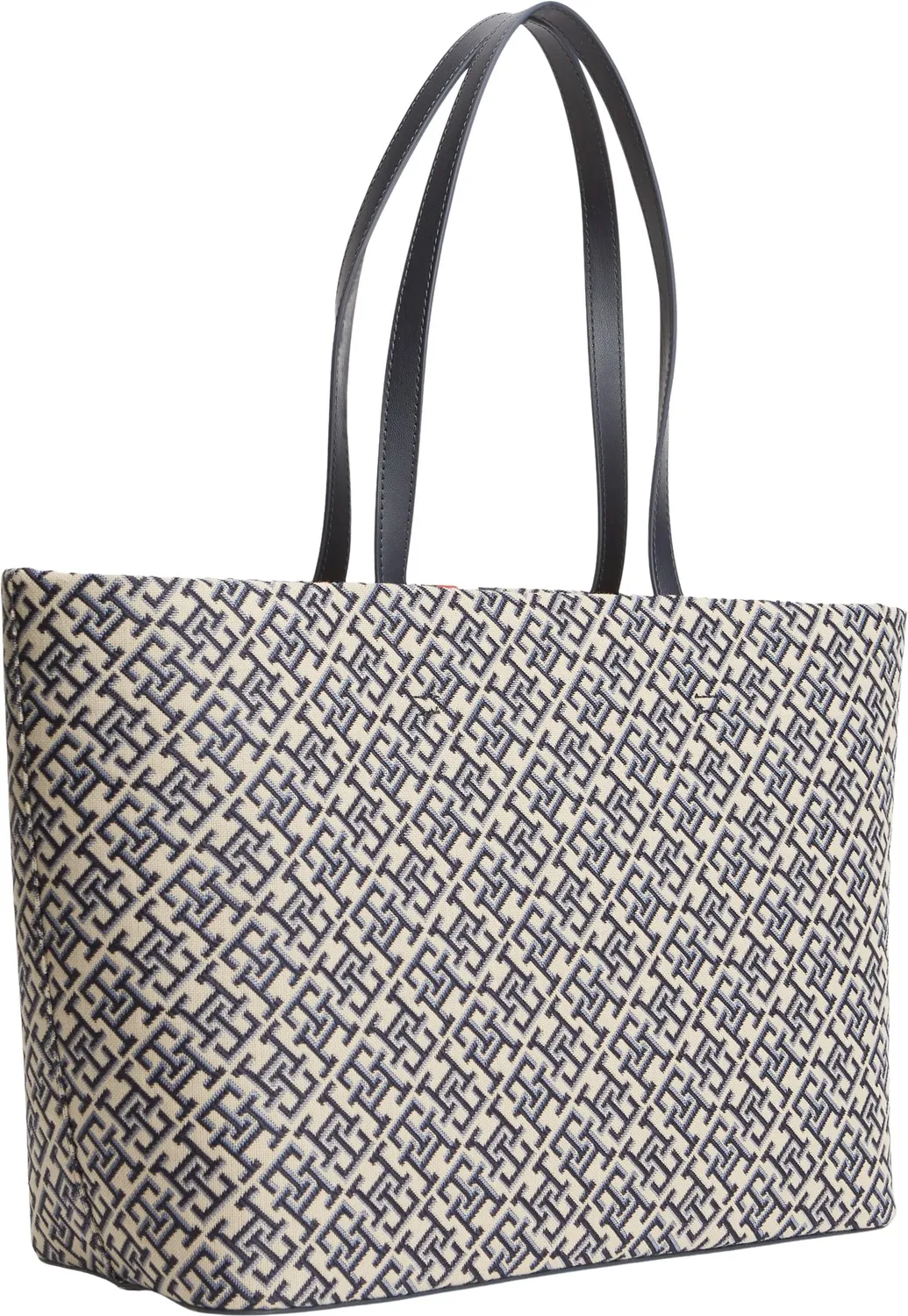Tommy Hilfiger TH Jacquard Ess AW0AW19063 tote blu jacquard