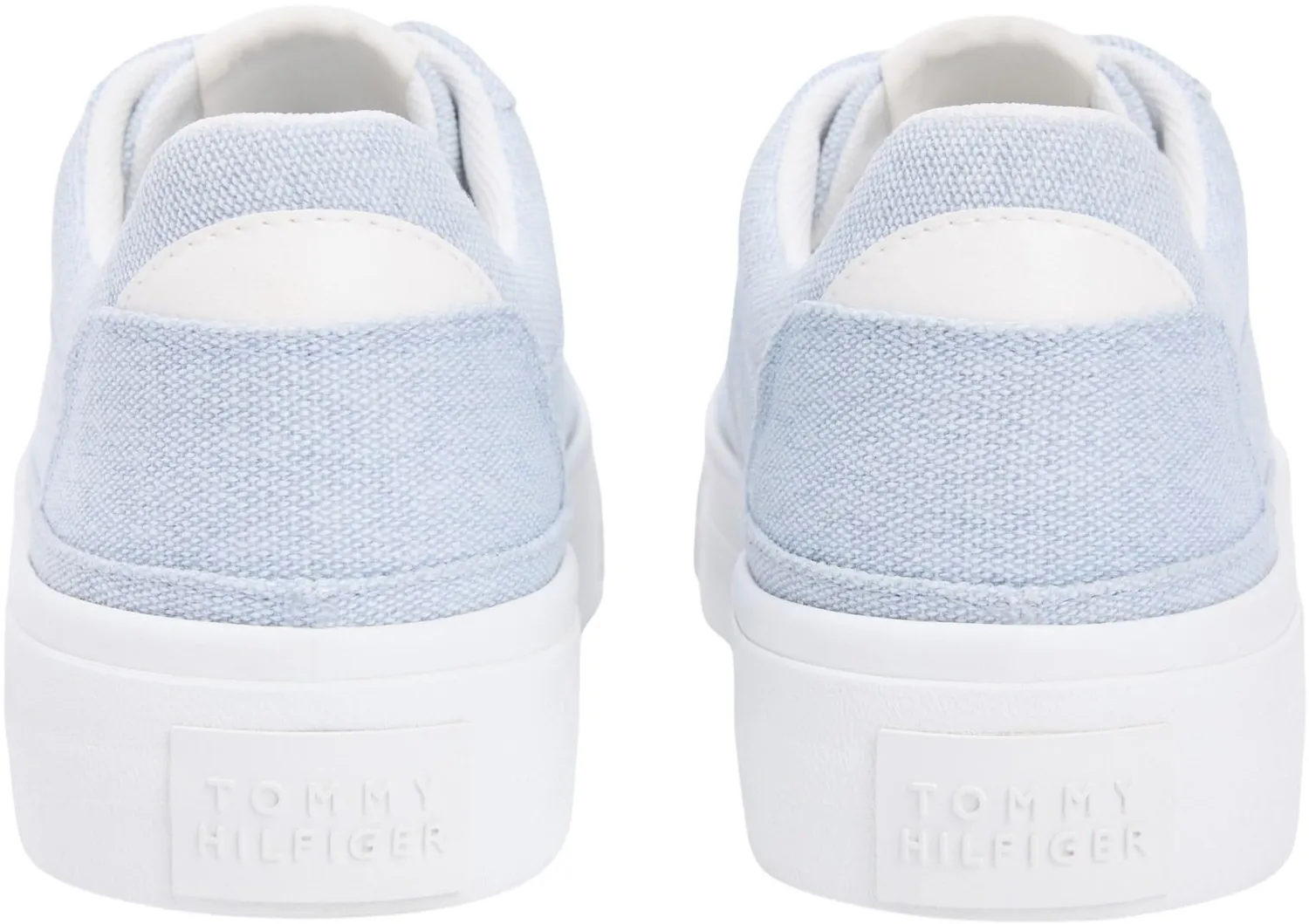 Tommy Hilfiger Foxing Platform sneakers basse tela blu 39
