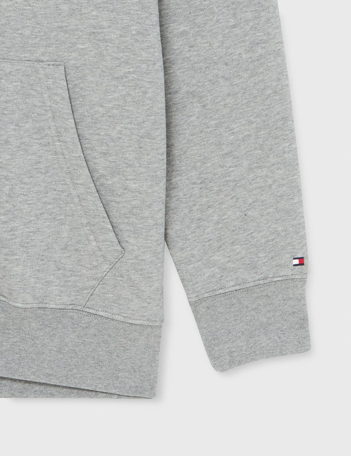 Tommy Hilfiger felpa cappuccio uomo grigia taglie forti cotone