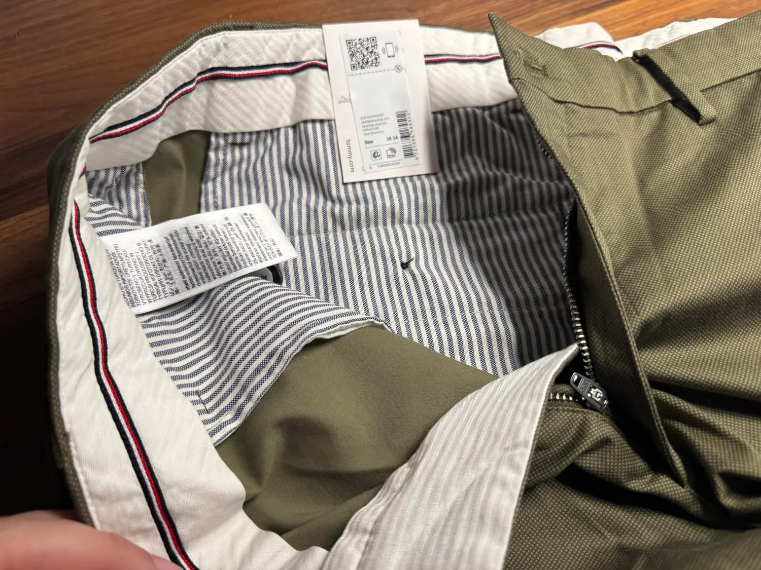 Tommy Hilfiger Denton MW0MW44330 chino uomo 34W/32L stampato