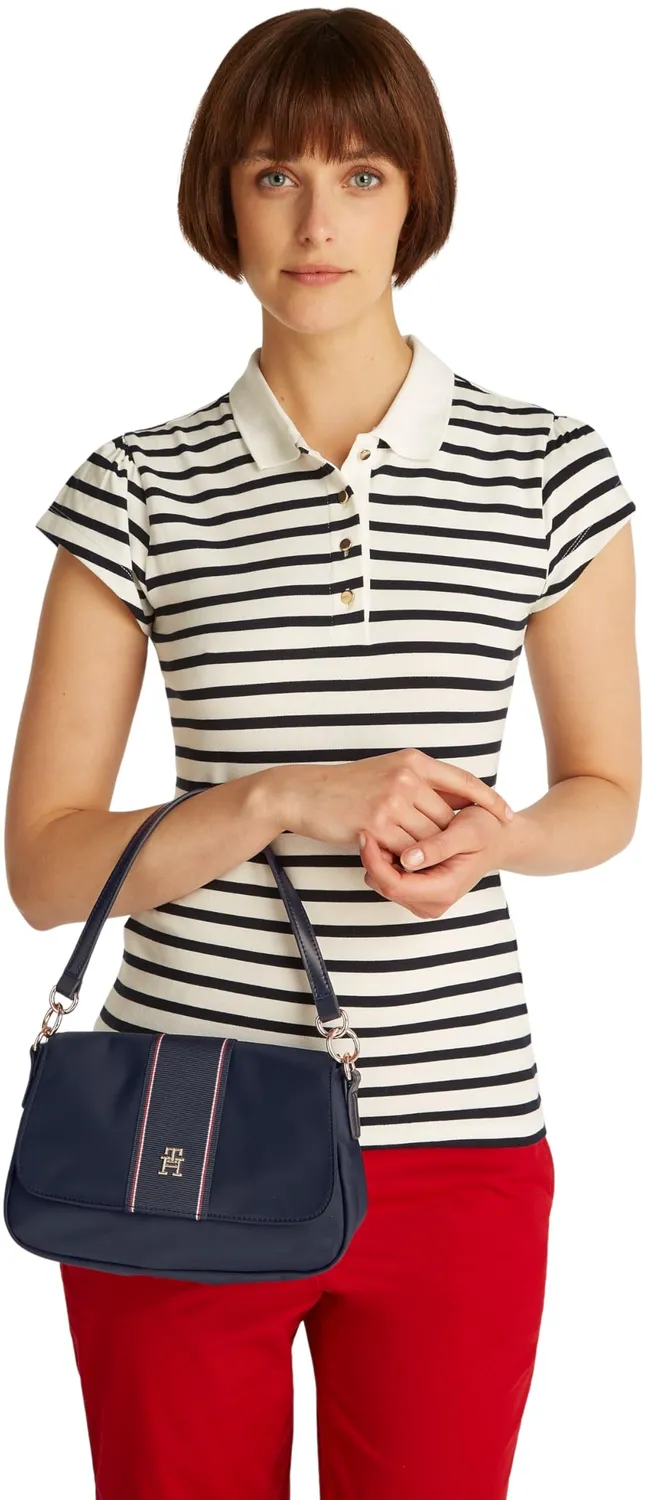 Tommy Hilfiger Poppy Borsa Tracolla Donna Blu Manico