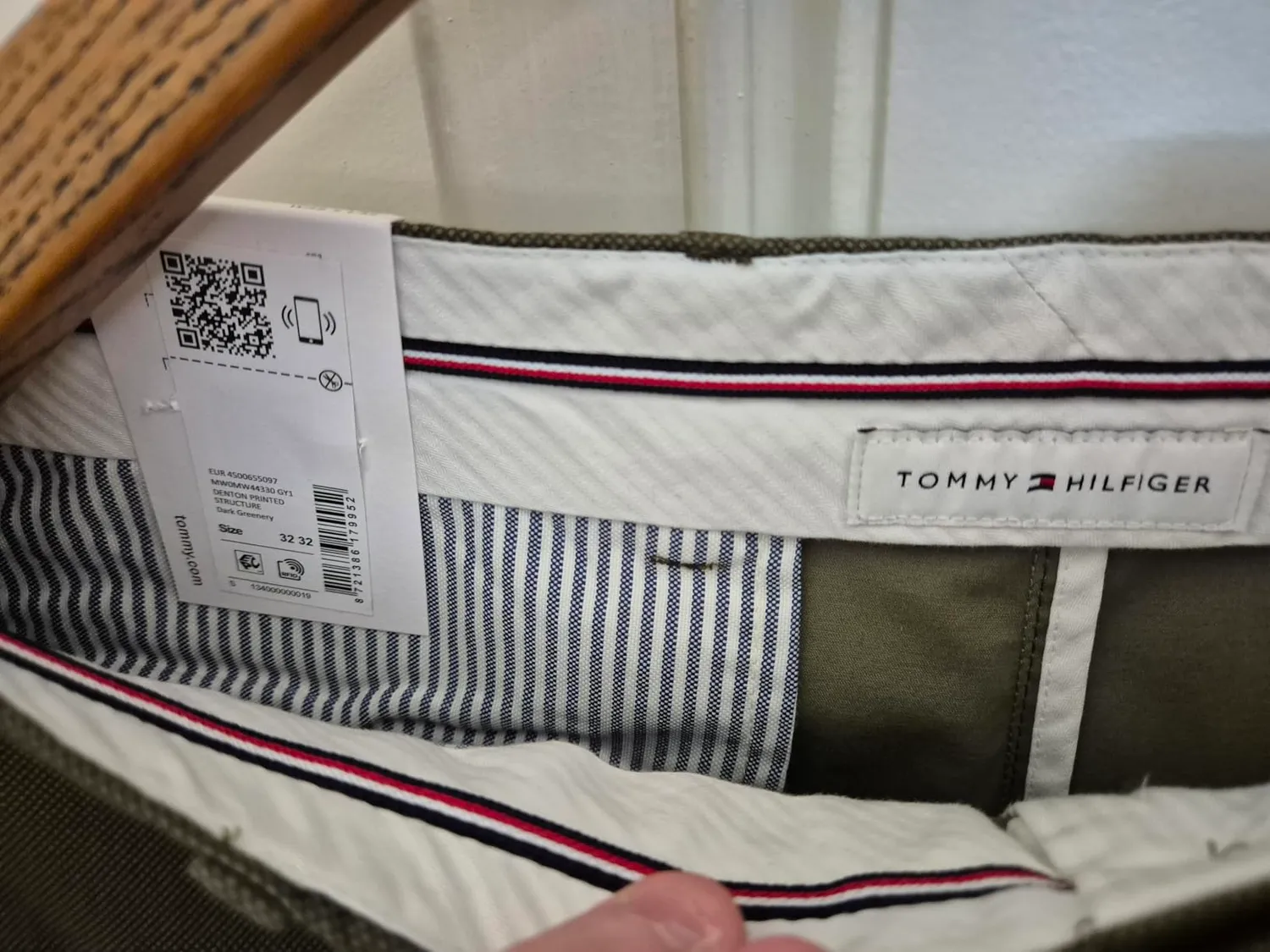 Tommy Hilfiger chino uomo pantaloni twill cotone regular