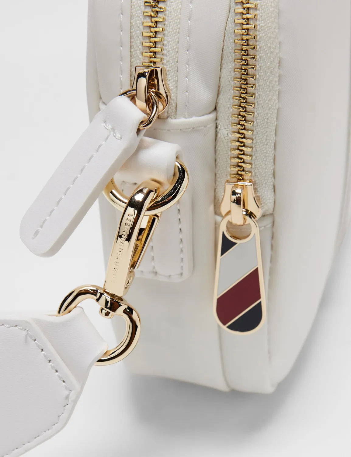 Tommy Hilfiger Poppy Camera Bag borsa tracolla ecru larga