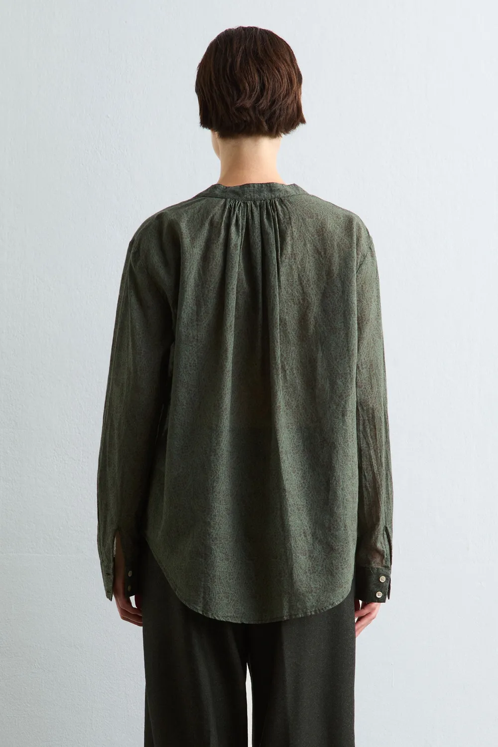 Massimo Alba Yvonne blusa forest night stampata