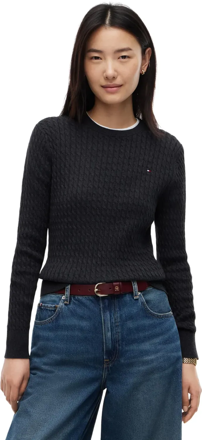 Tommy Hilfiger WW0WW44993 maglione donna a trecce