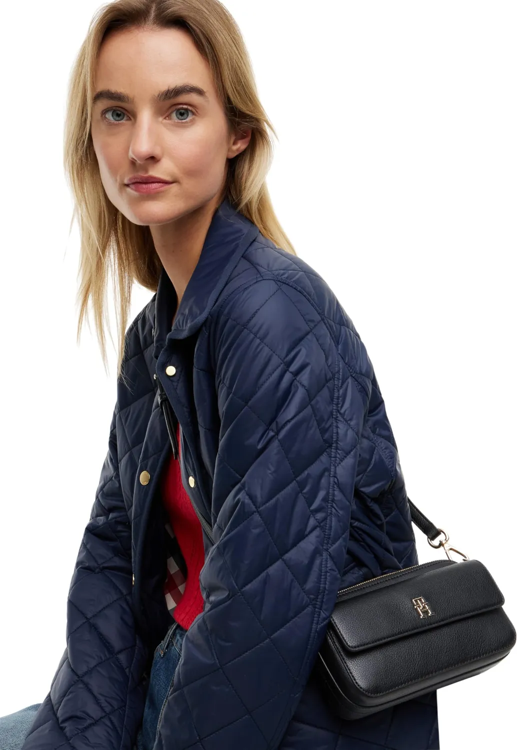 Tommy Hilfiger TH Icon camera bag donna nera tracolla